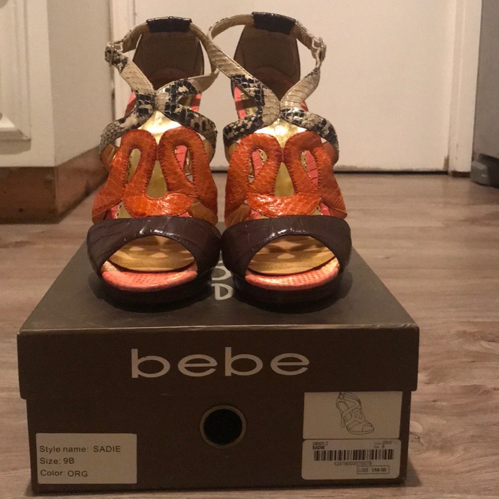 Bebe multi-print heel sandals - Picture 4 of 7